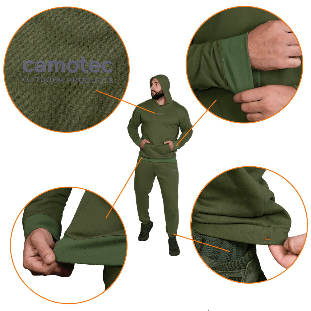Спортивний костюм Basic Hood Олива